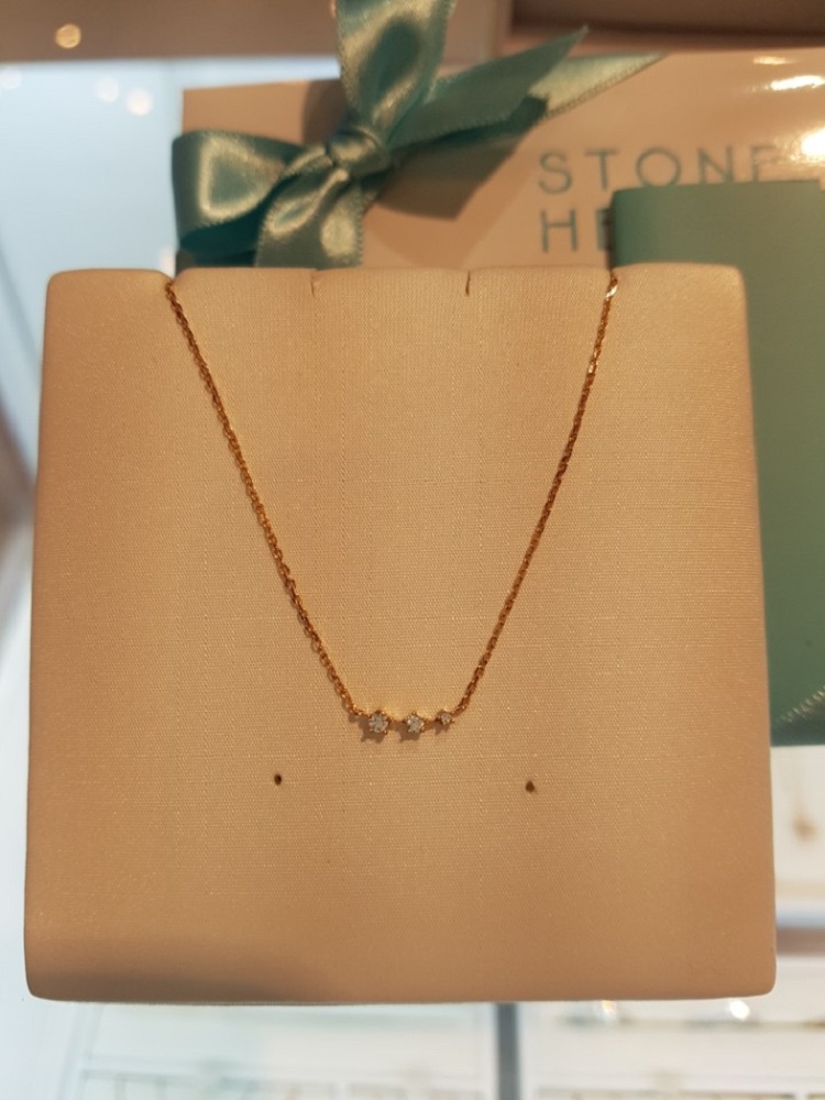 Stonehenge Rose Gold Necklace K0829