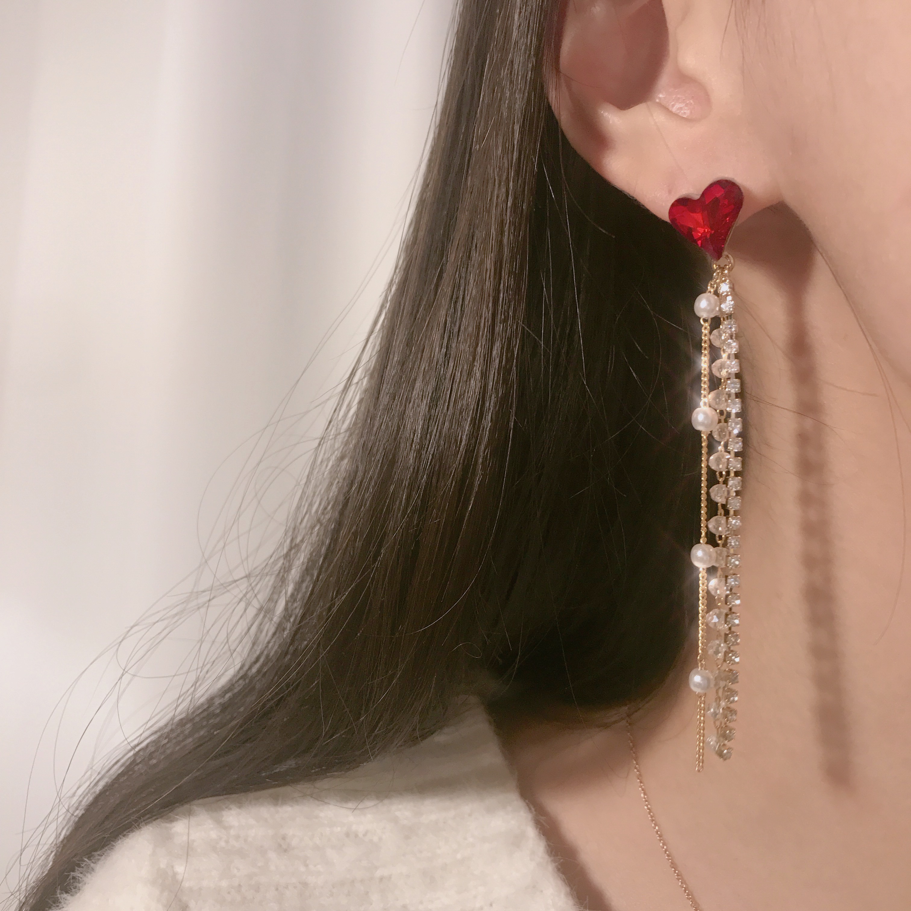 Earnest Hearts Drop Earrings Earrings Earrings Cel