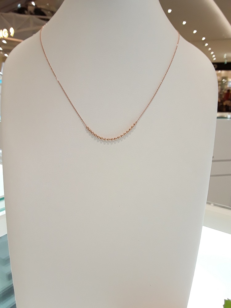 Stonehenge rose gold necklace I0056 Daily coordina