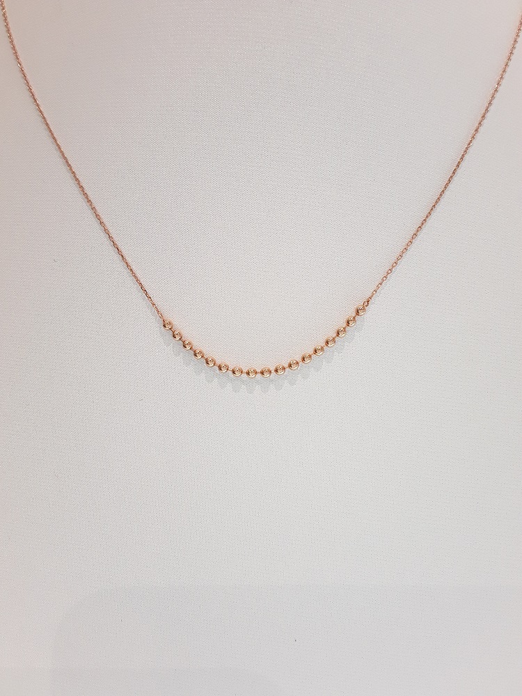 Stonehenge rose gold necklace I0056 Daily coordina