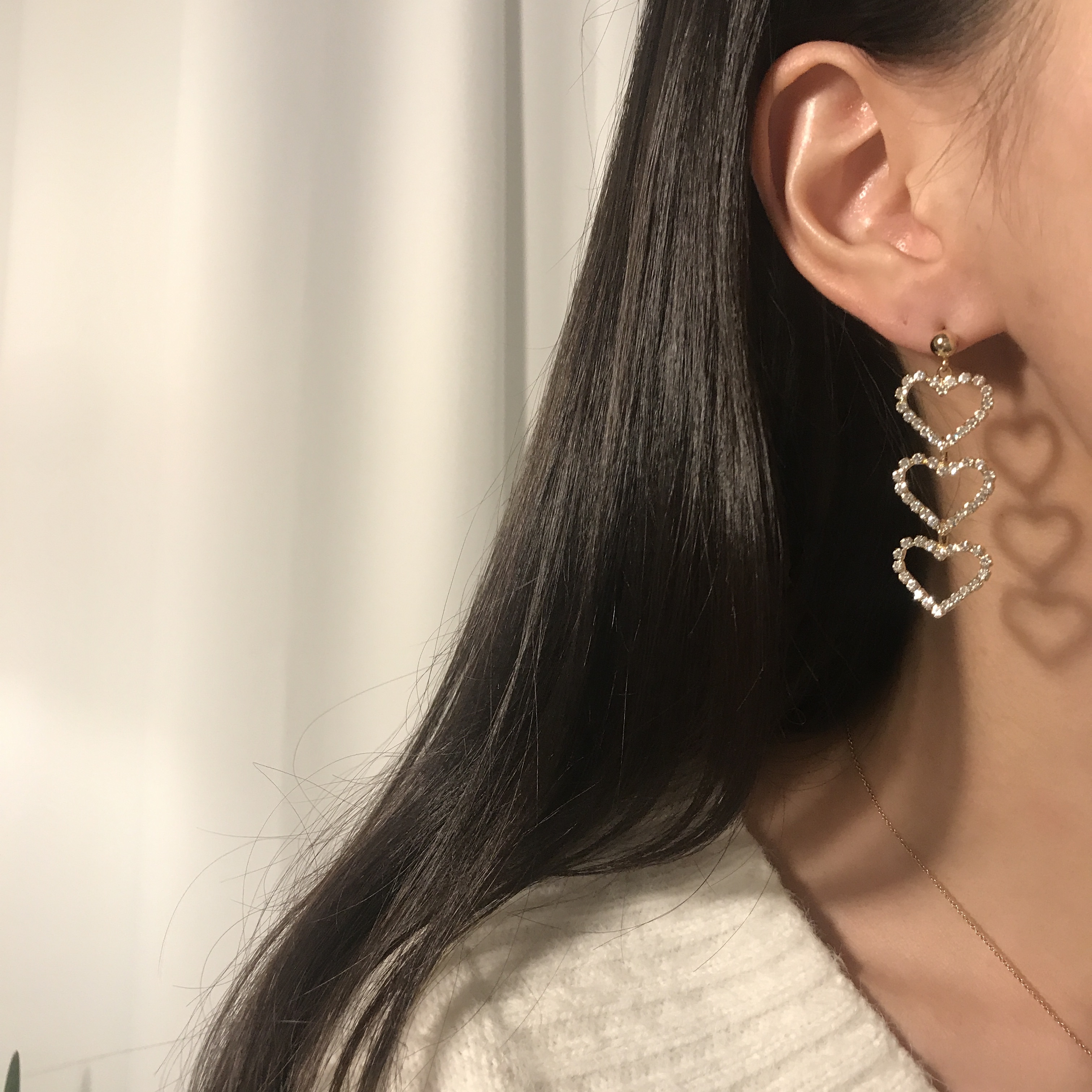 Silver Silver 925 Dream Heart Drop Earring Celebri
