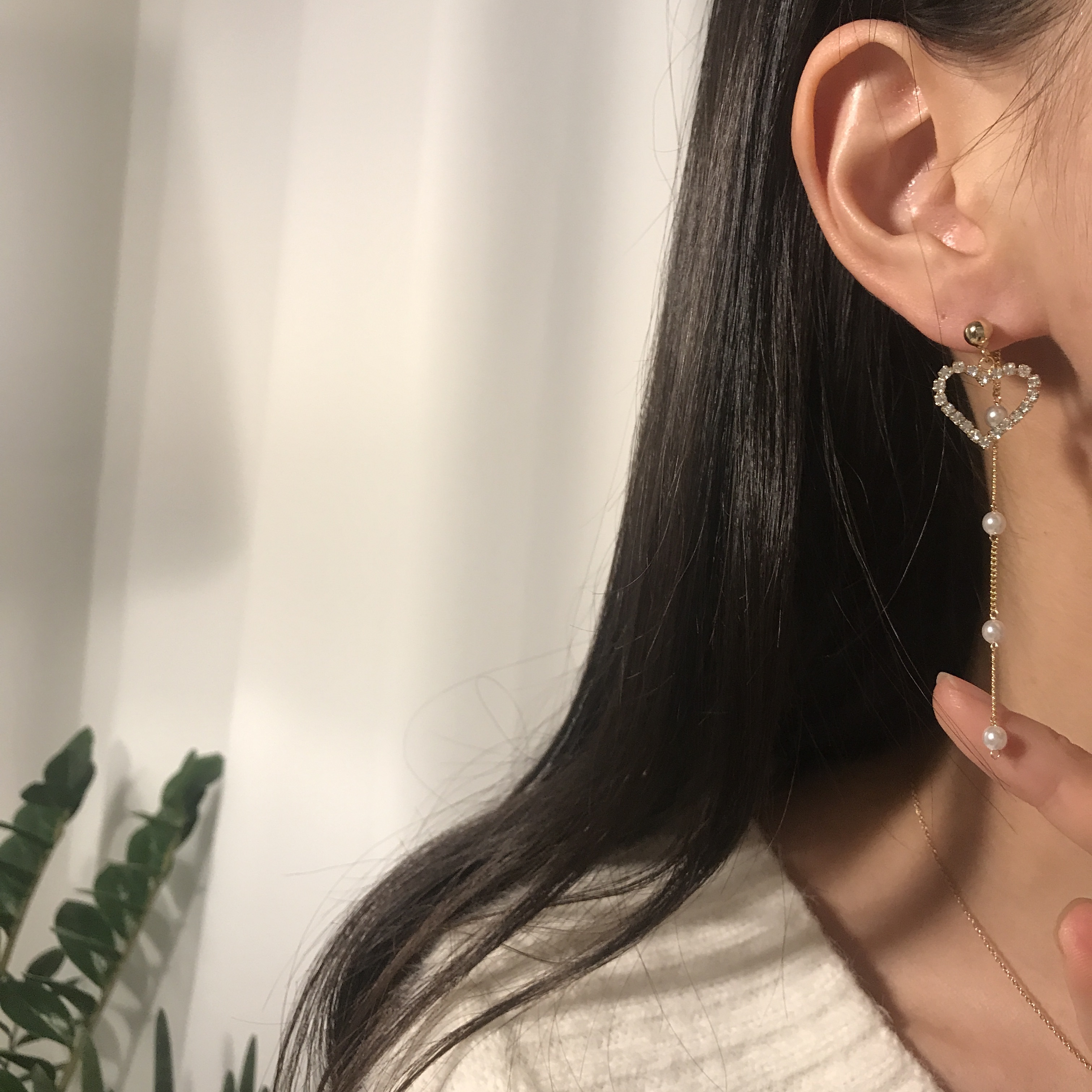 Silver Silver 925 Dream Heart Drop Earring Celebri
