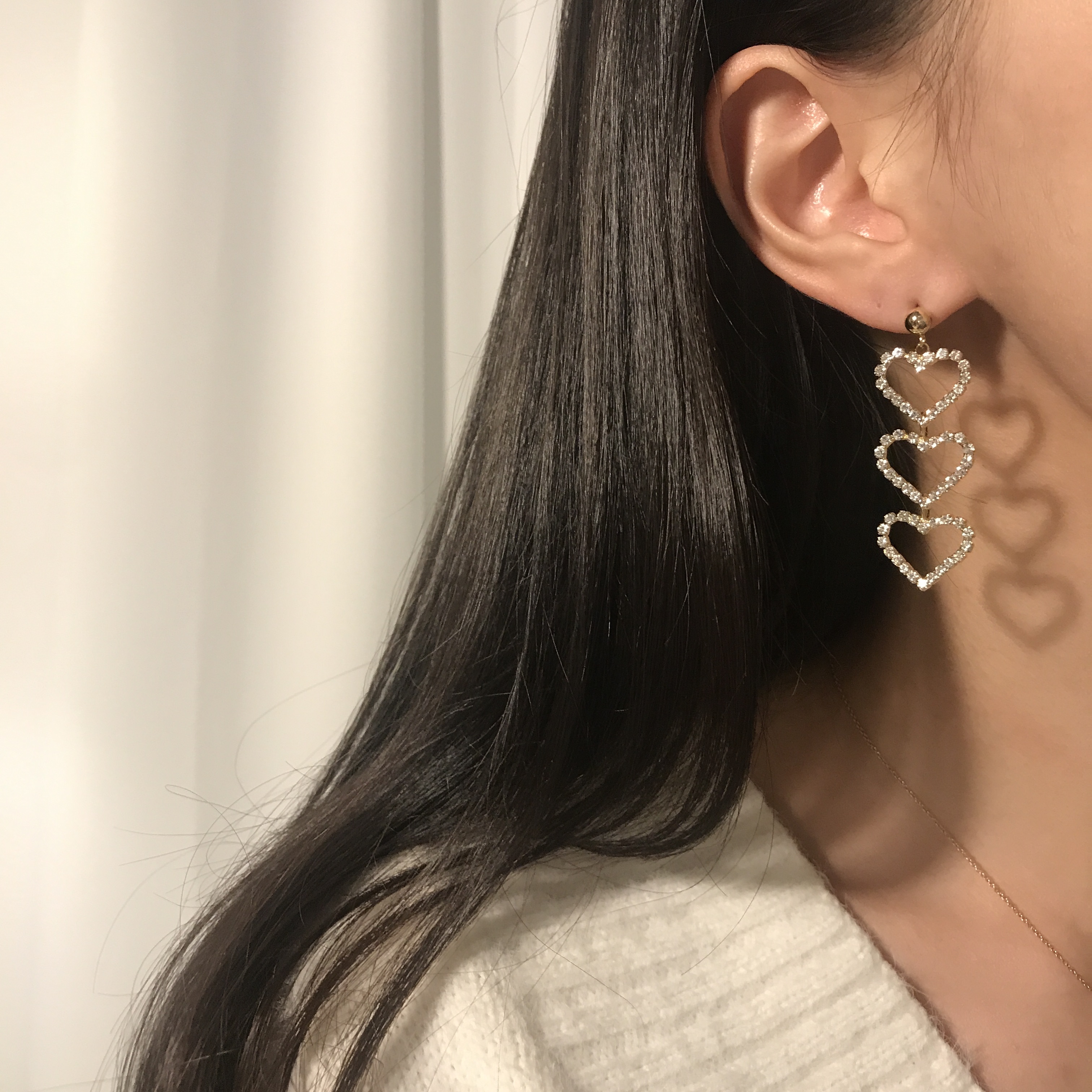 Silver Silver 925 Dream Heart Drop Earring Celebri