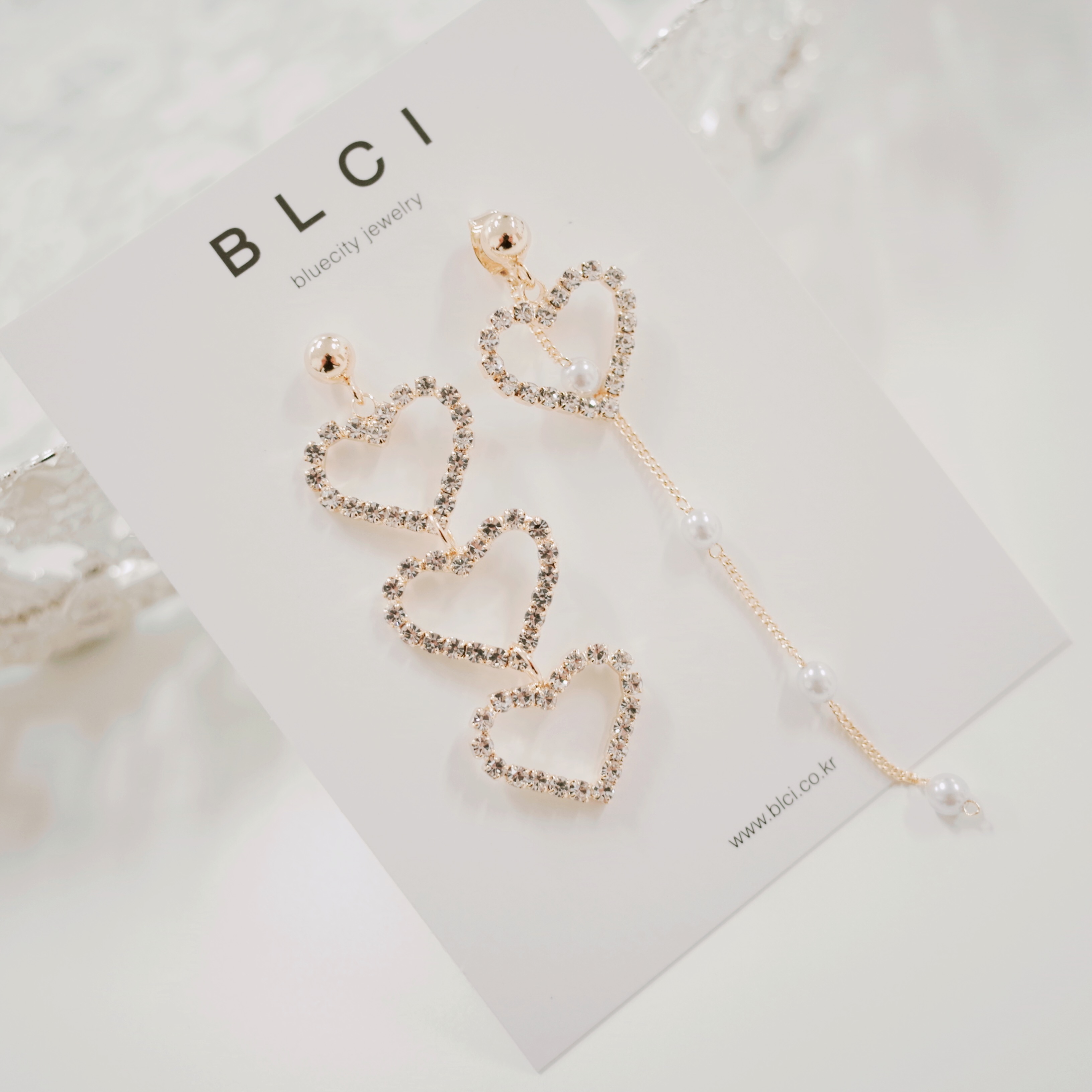 Silver Silver 925 Dream Heart Drop Earring Celebri