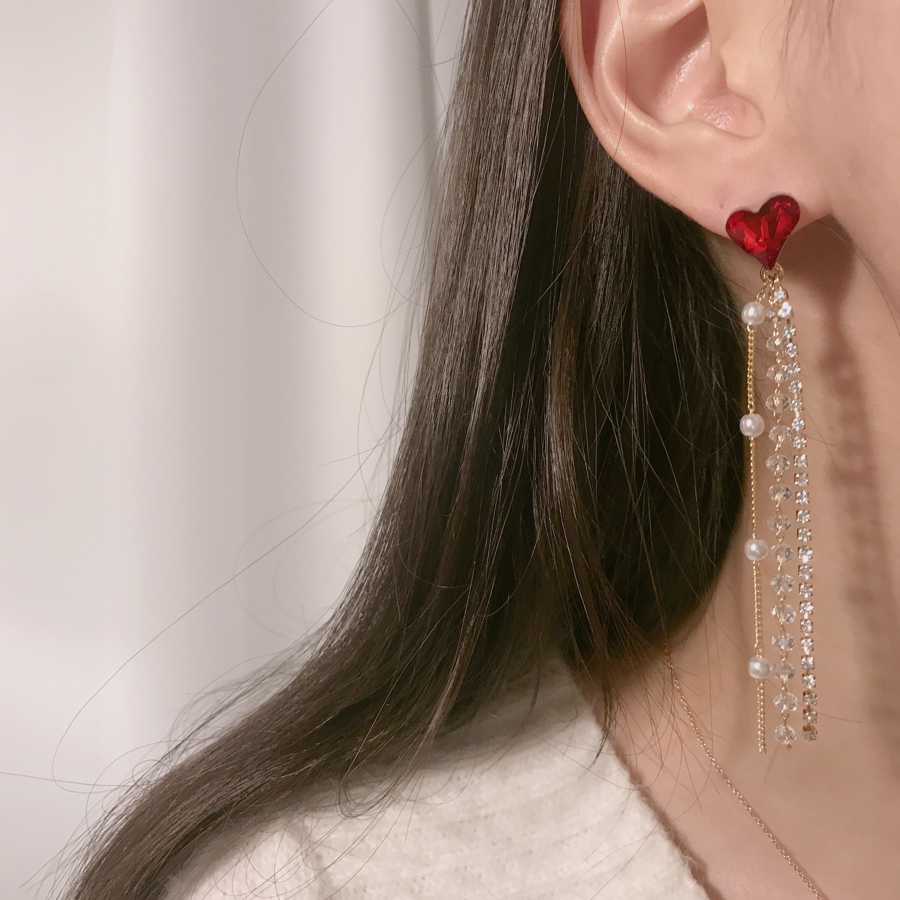 Earnest Hearts Drop Earrings Earrings Earrings Cel