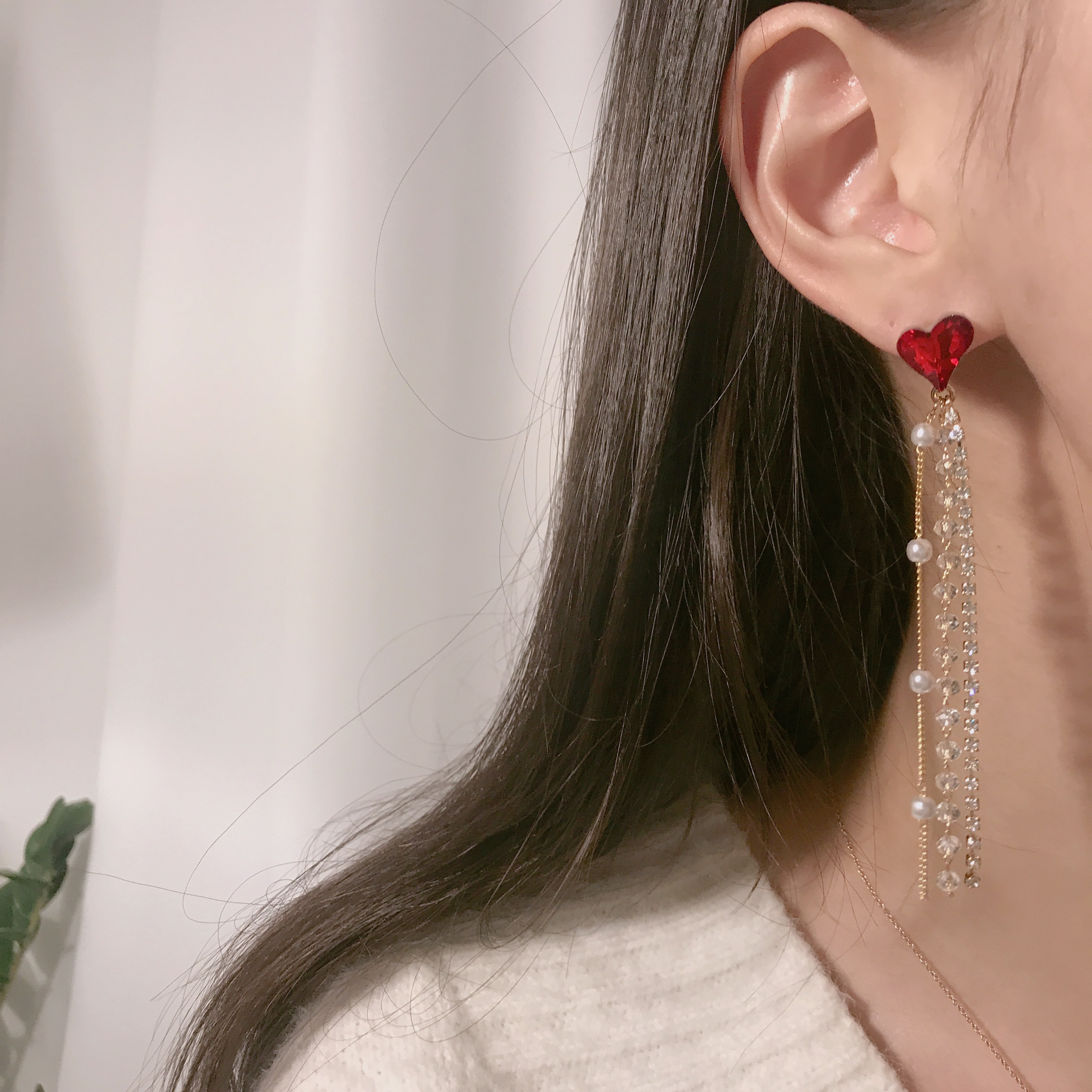 Earnest Hearts Drop Earrings Earrings Earrings Cel