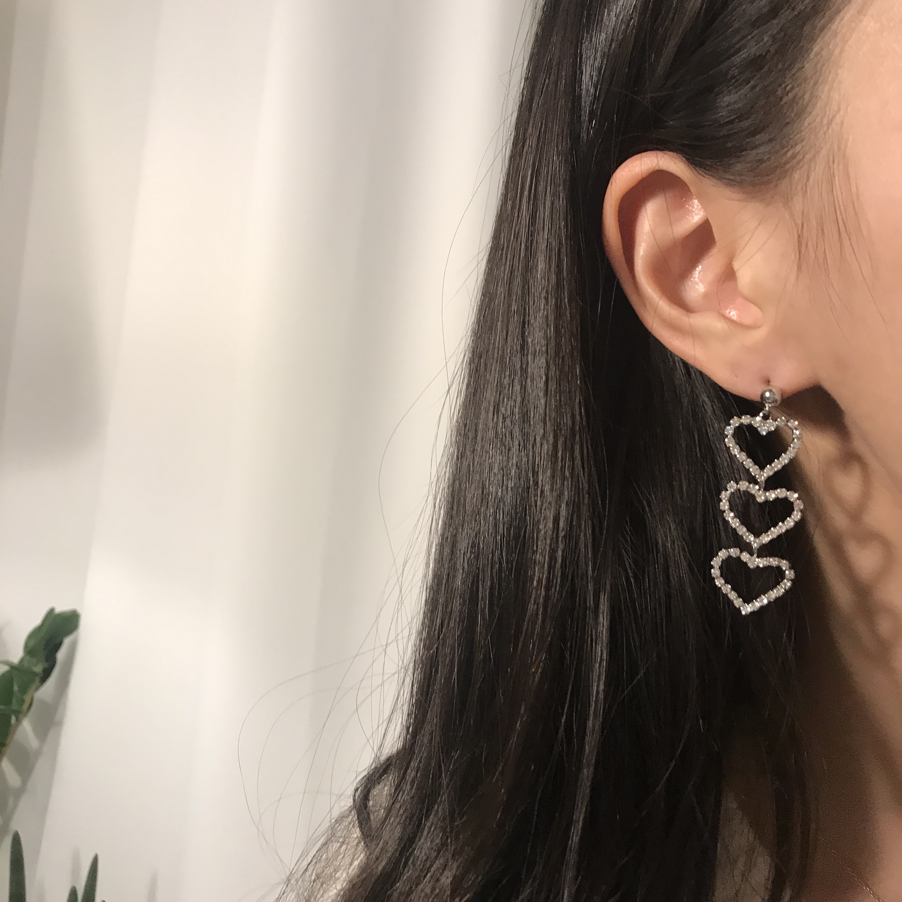 Silver Silver 925 Dream Heart Drop Earring Celebri