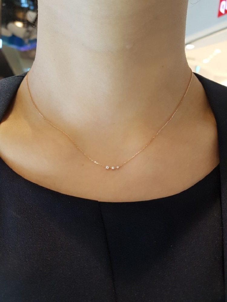 Stonehenge Rose Gold Necklace K0829