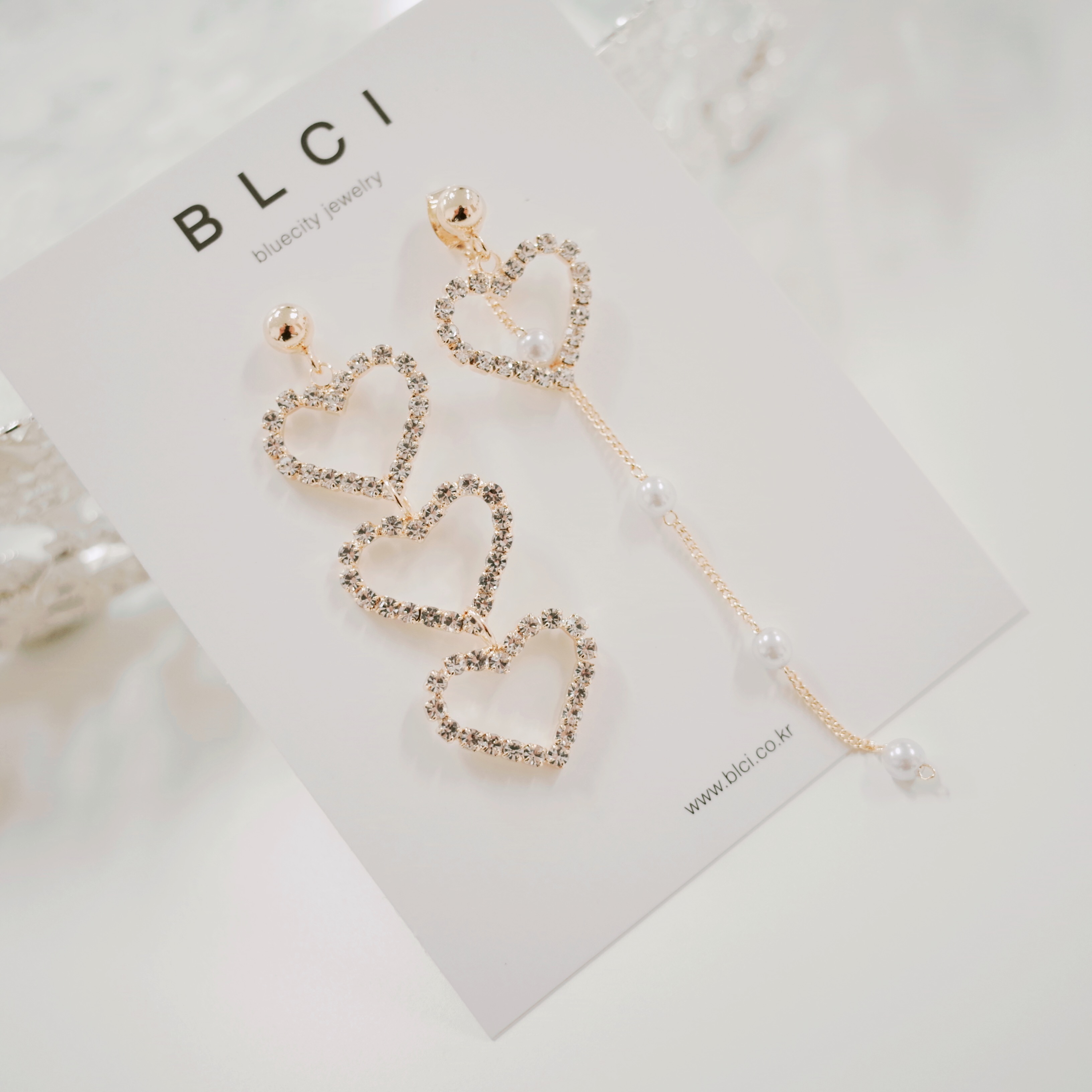 Silver Silver 925 Dream Heart Drop Earring Celebri