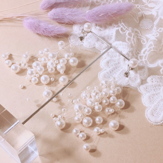 Pearl Earrings Pearl Earrings Point Cycle Good Bli