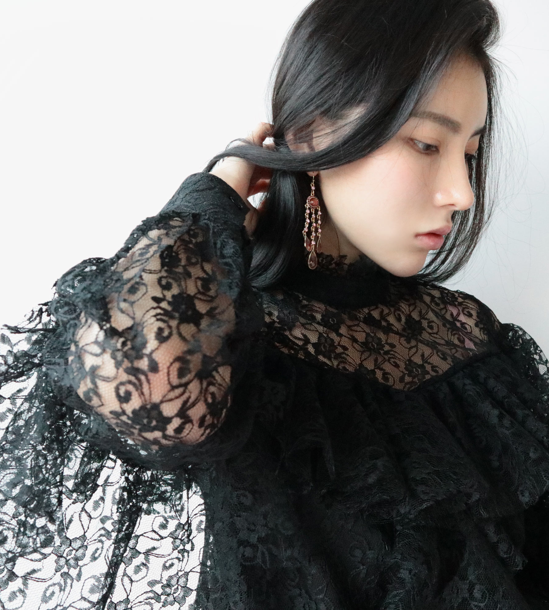 Vintage Bohemian Pink Cubic Drop Earrings Unique U