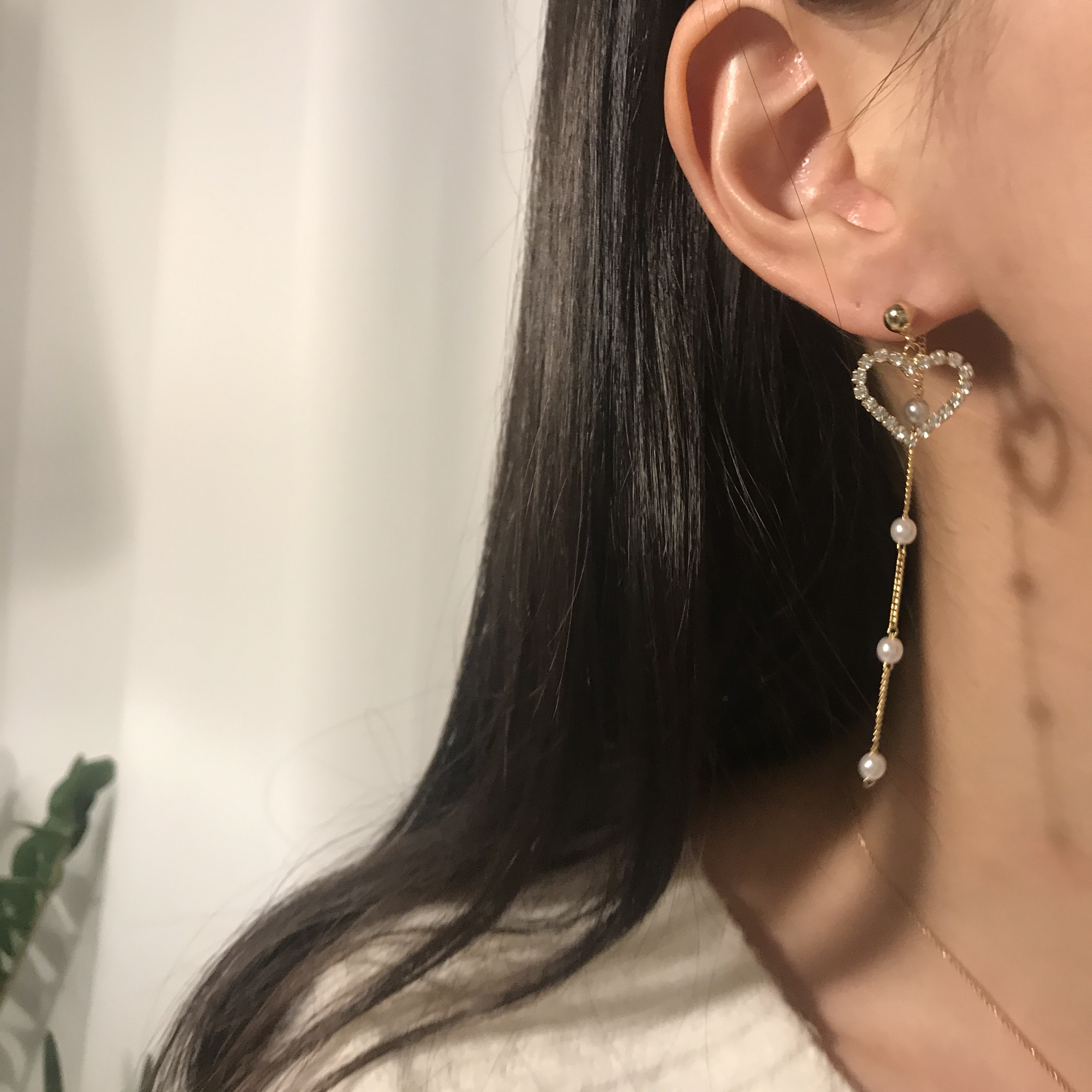 Silver Silver 925 Dream Heart Drop Earring Celebri