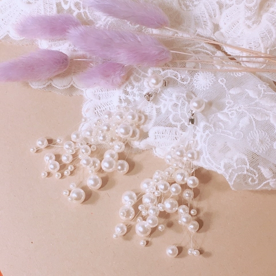 Pearl Earrings Pearl Earrings Point Cycle Good Bli