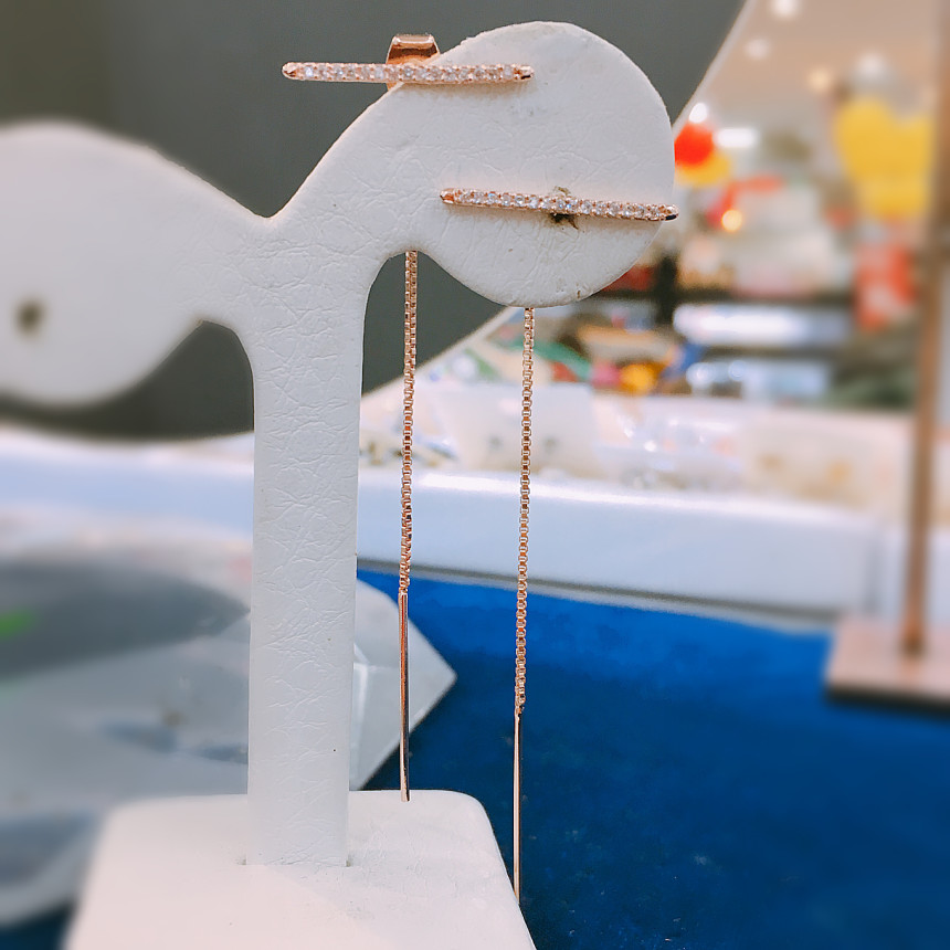 Lucca slim bar earrings LKJ1024 female attractive 