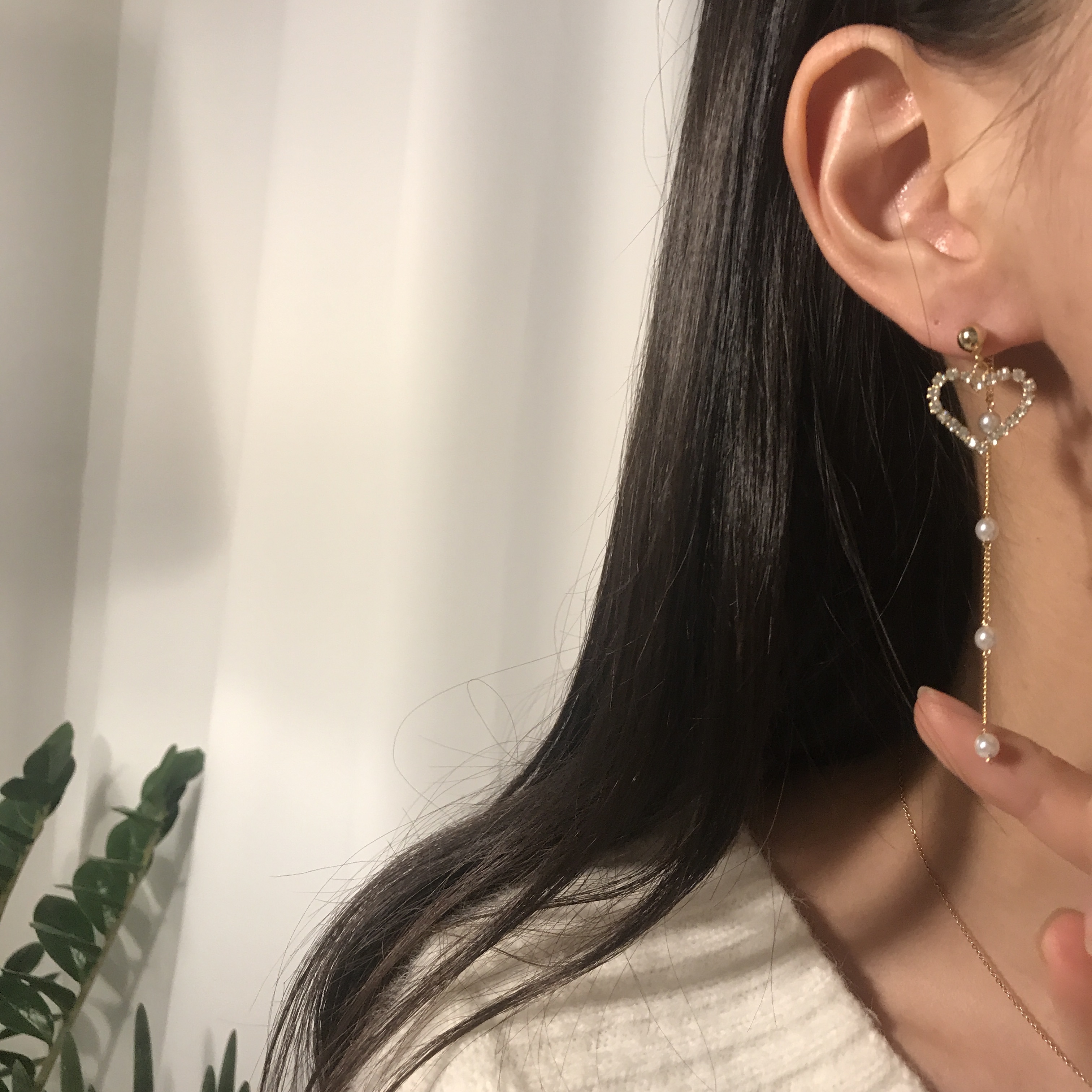 Silver Silver 925 Dream Heart Drop Earring Celebri