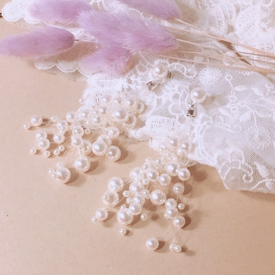 Pearl Earrings Pearl Earrings Point Cycle Good Bli