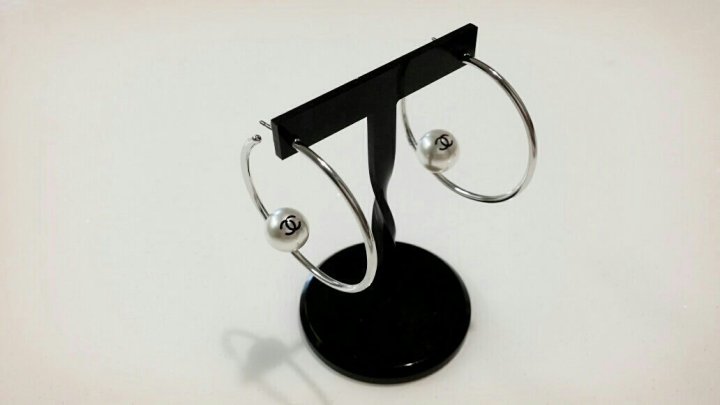 C Imported Ring Pearl Earring 2color