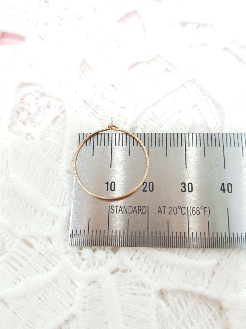 All Titanium Black Circle Mini Ring Earrings