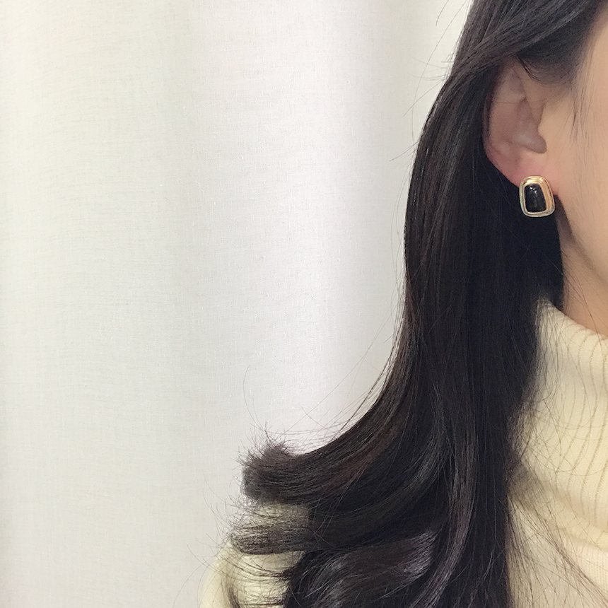 Button Vintage Antique Earring Simple Earring Drop