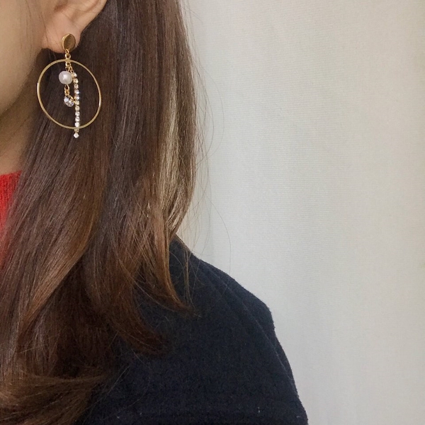 Blanco earrings Lovely fashion Daily coordination 