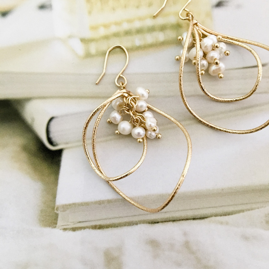 Frannet Pearl Freshwater Pearl Drop Earrings Styli