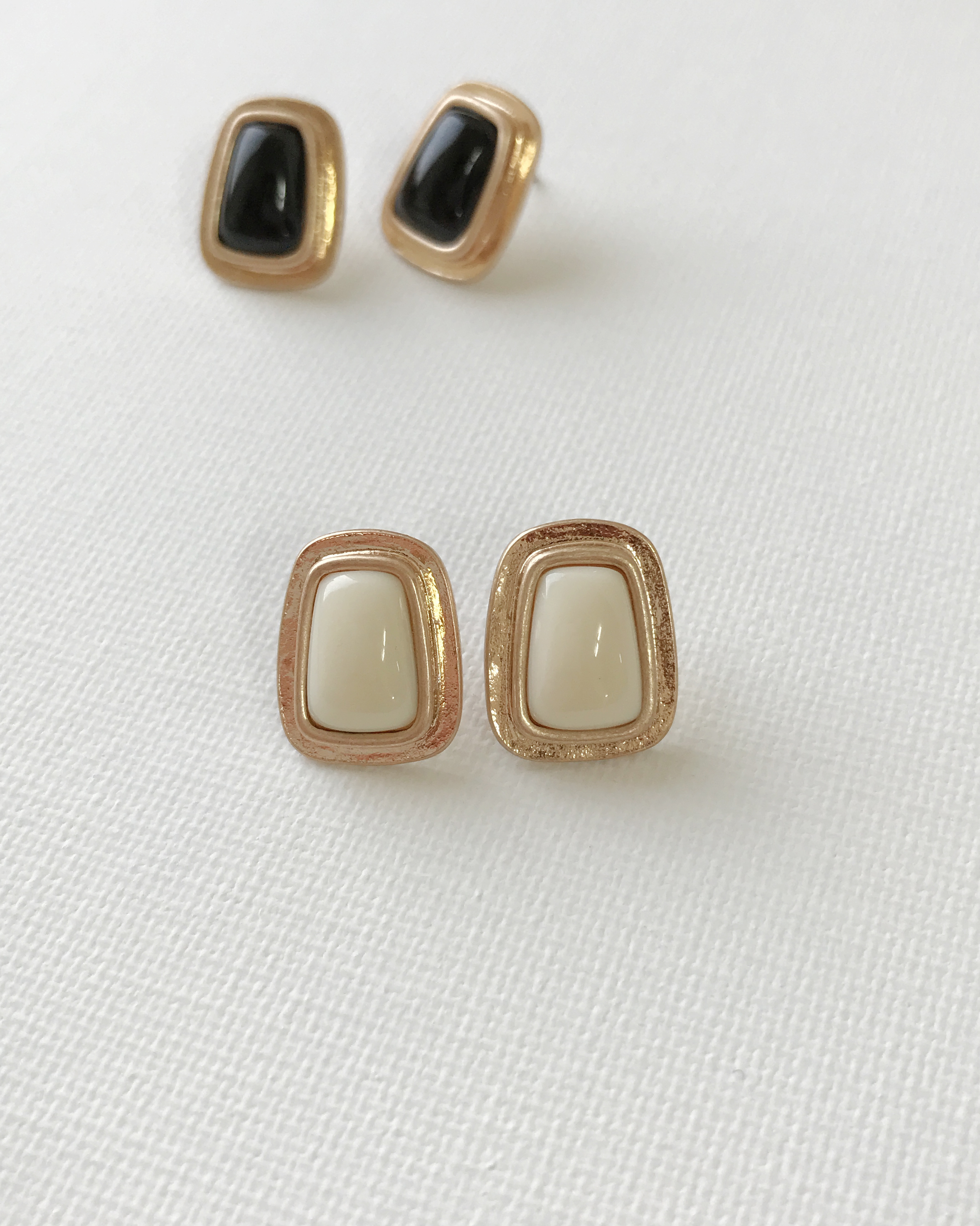 Button Vintage Antique Earring Simple Earring Drop