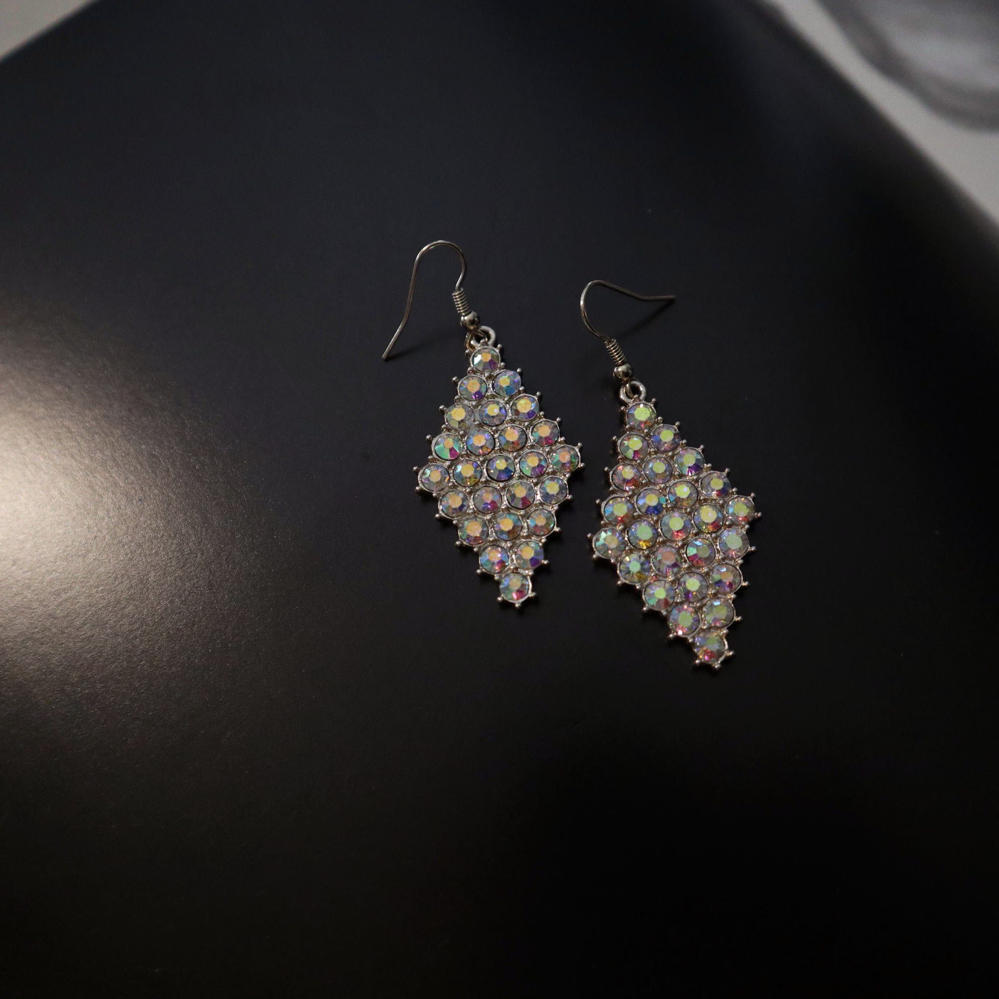 Mini Hologram Cubic Earrings Casual Bold Daily Shi
