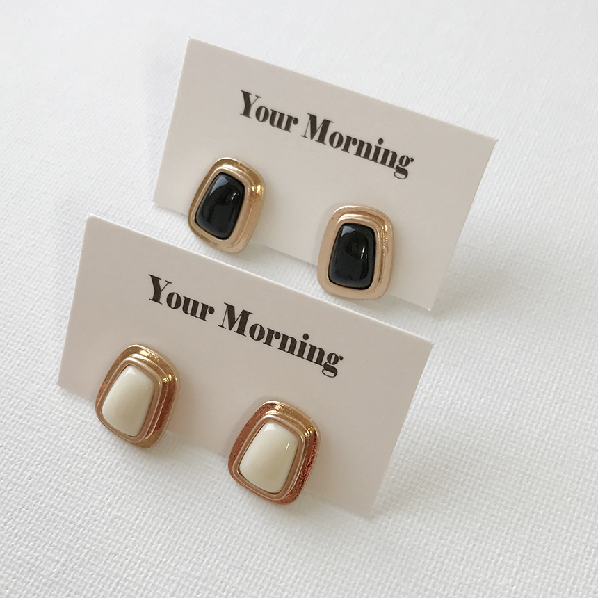 Button Vintage Antique Earring Simple Earring Drop