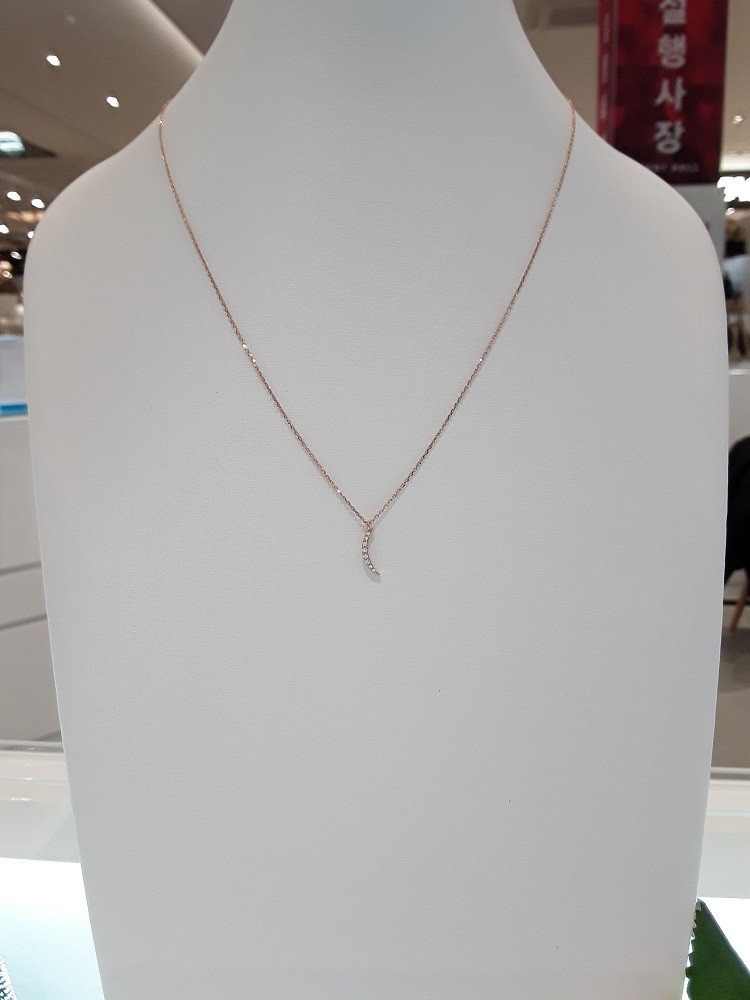 Stonehenge Rose Gold Necklace J0076 Minimal Style 