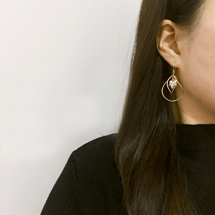 Frannet Pearl Freshwater Pearl Drop Earrings Styli