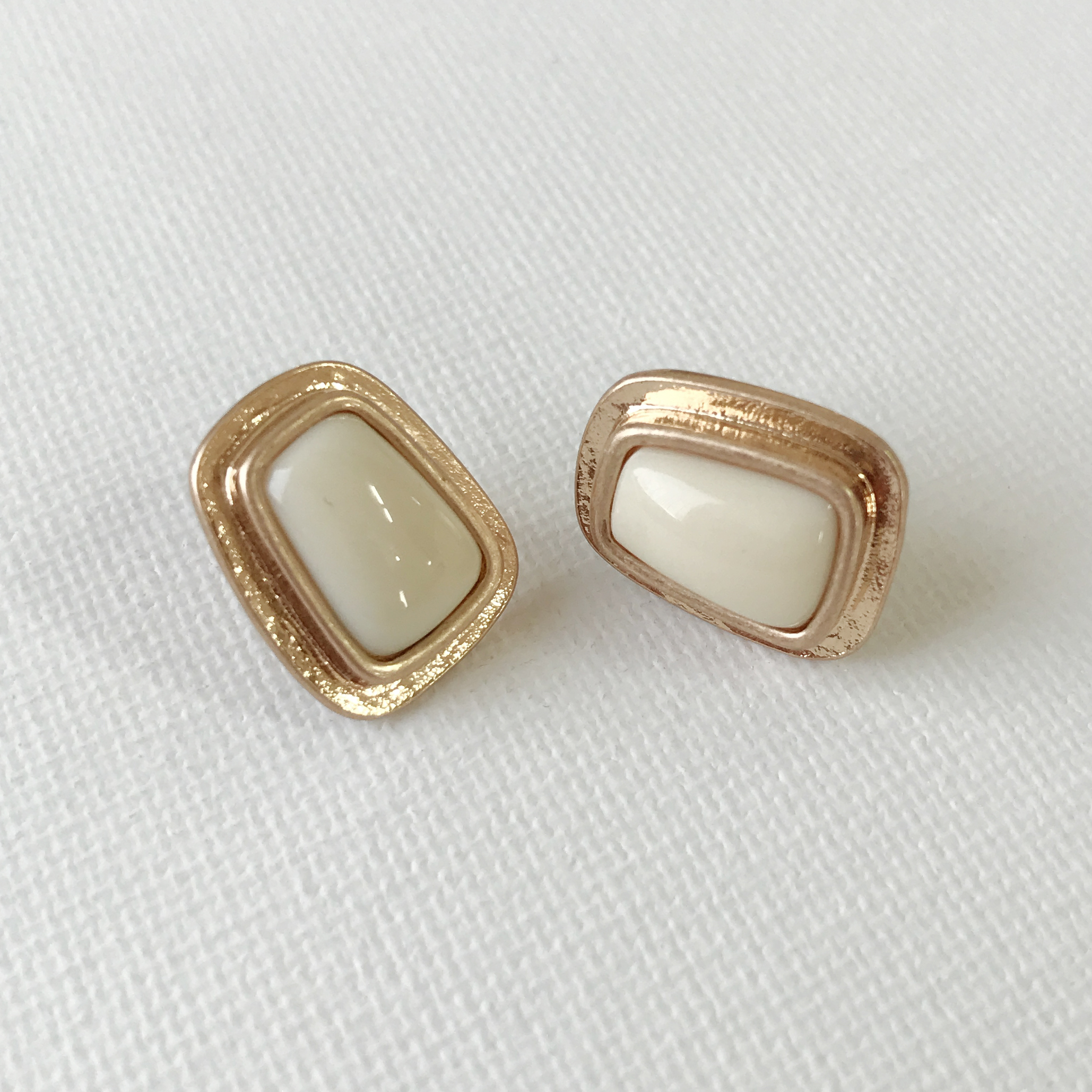 Button Vintage Antique Earring Simple Earring Drop