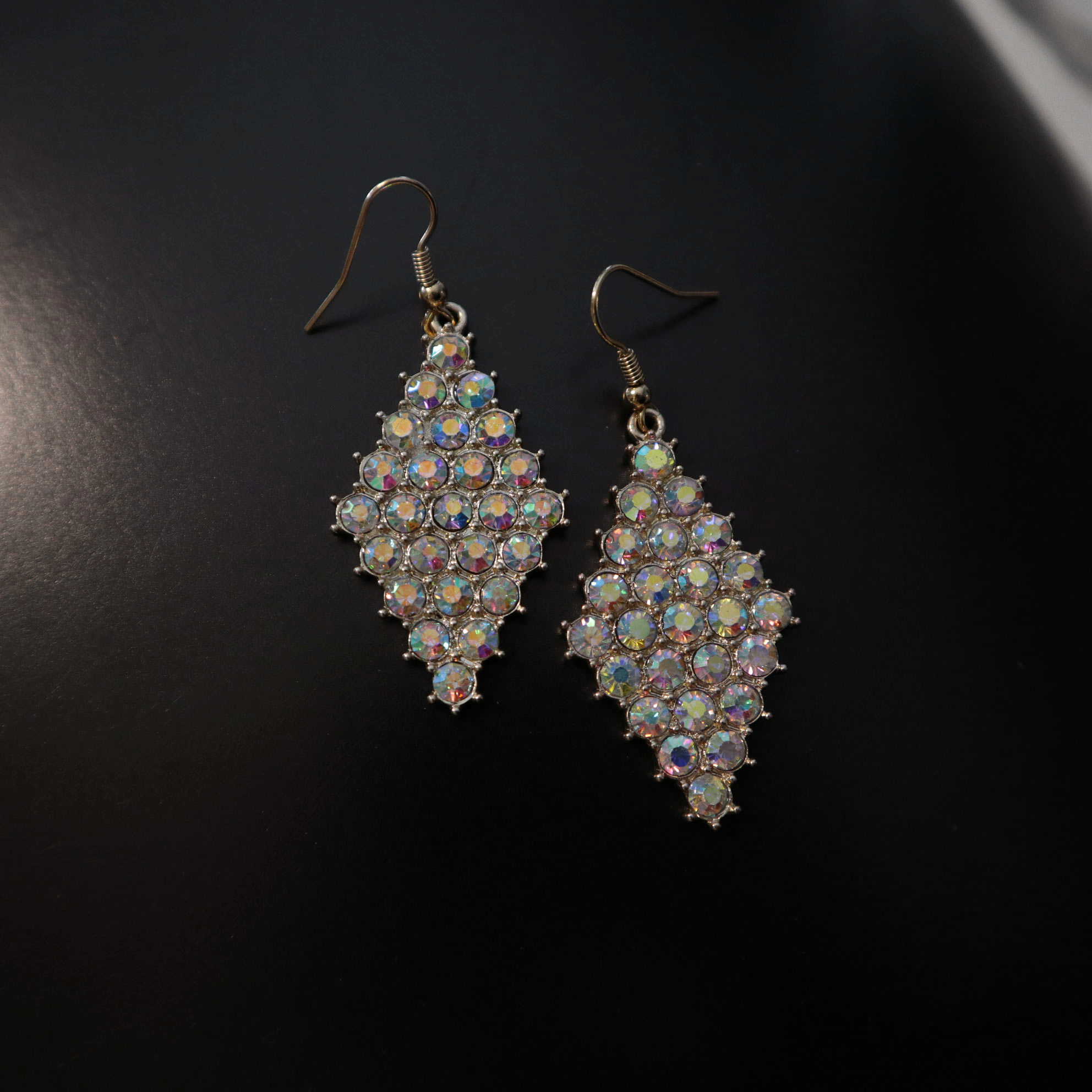 Mini Hologram Cubic Earrings Casual Bold Daily Shi