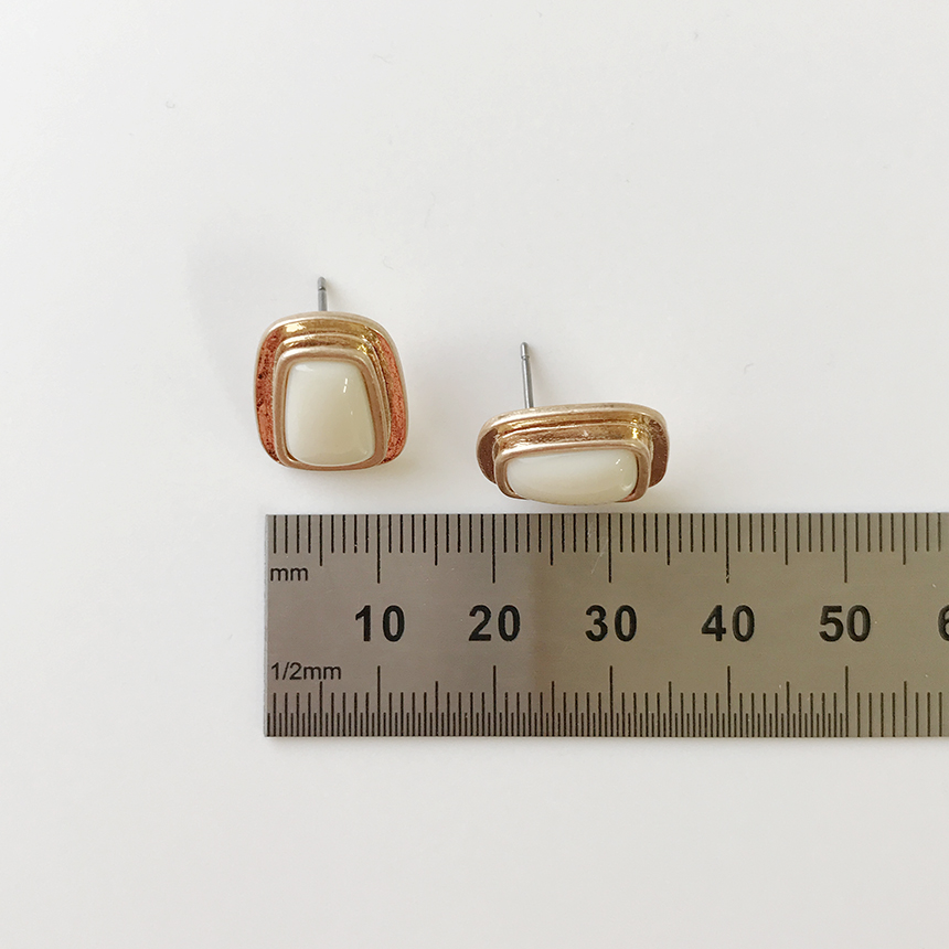 Button Vintage Antique Earring Simple Earring Drop