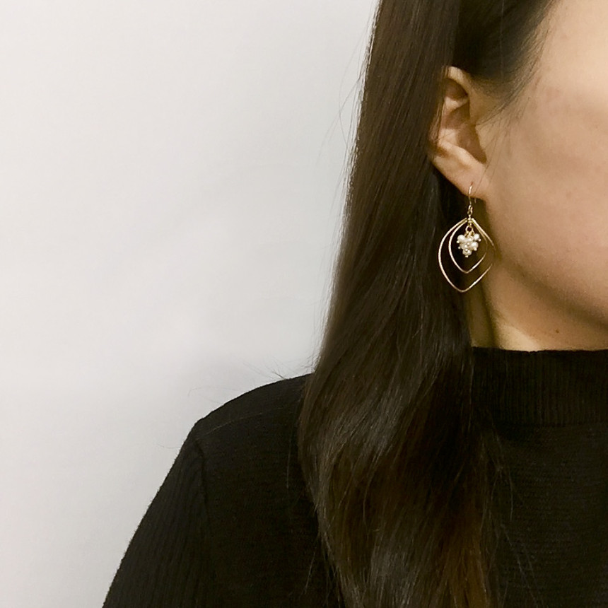 Frannet Pearl Freshwater Pearl Drop Earrings Styli