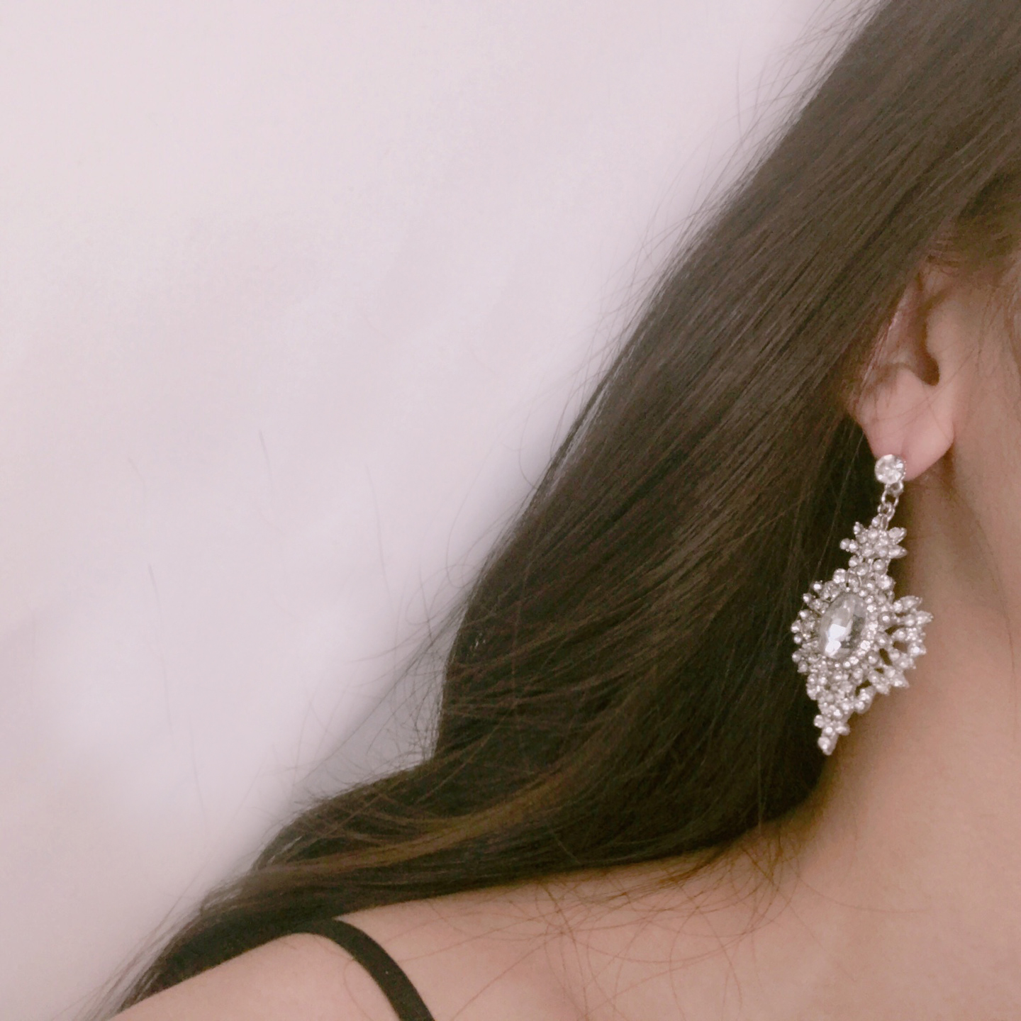 Lace Cubic Bold Drop Earring Earring with Earring 