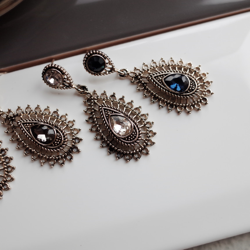 Fiesta Vintage Holistic Antique Sun Earrings Luxur