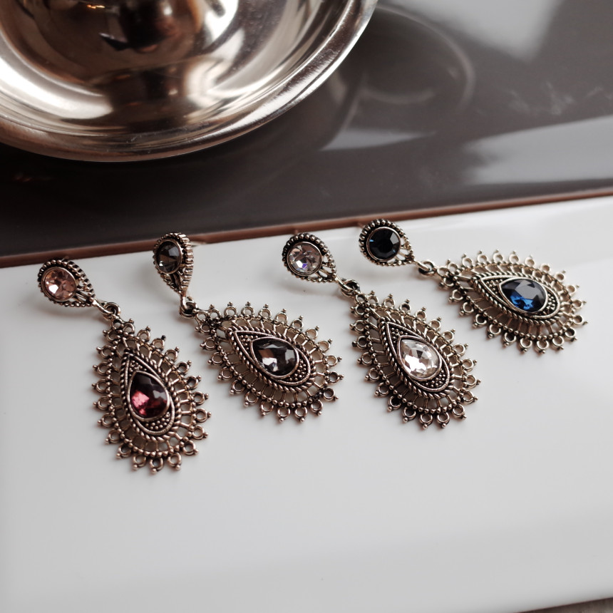 Fiesta Vintage Holistic Antique Sun Earrings Luxur