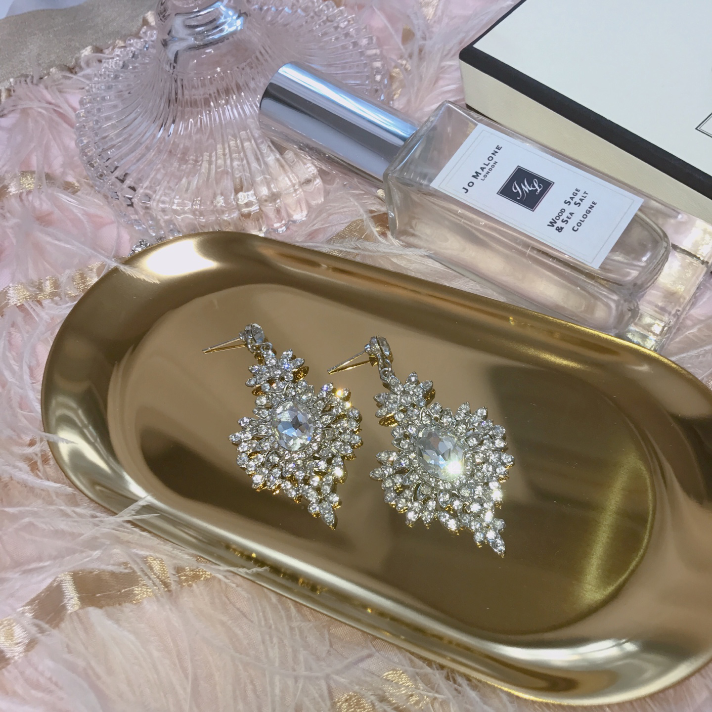 Lace Cubic Bold Drop Earring Earring with Earring 