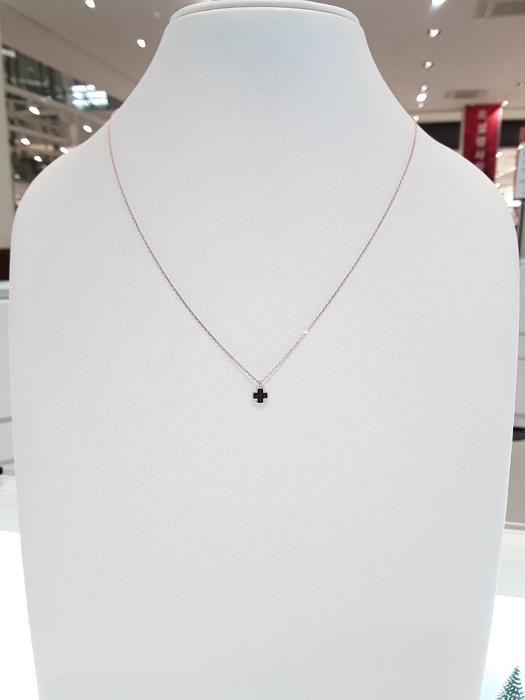 Stonehenge Rose Gold Necklace G1655 Minimal Style 