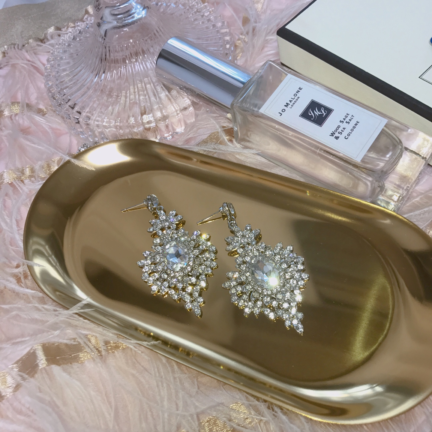 Lace Cubic Bold Drop Earring Earring with Earring 