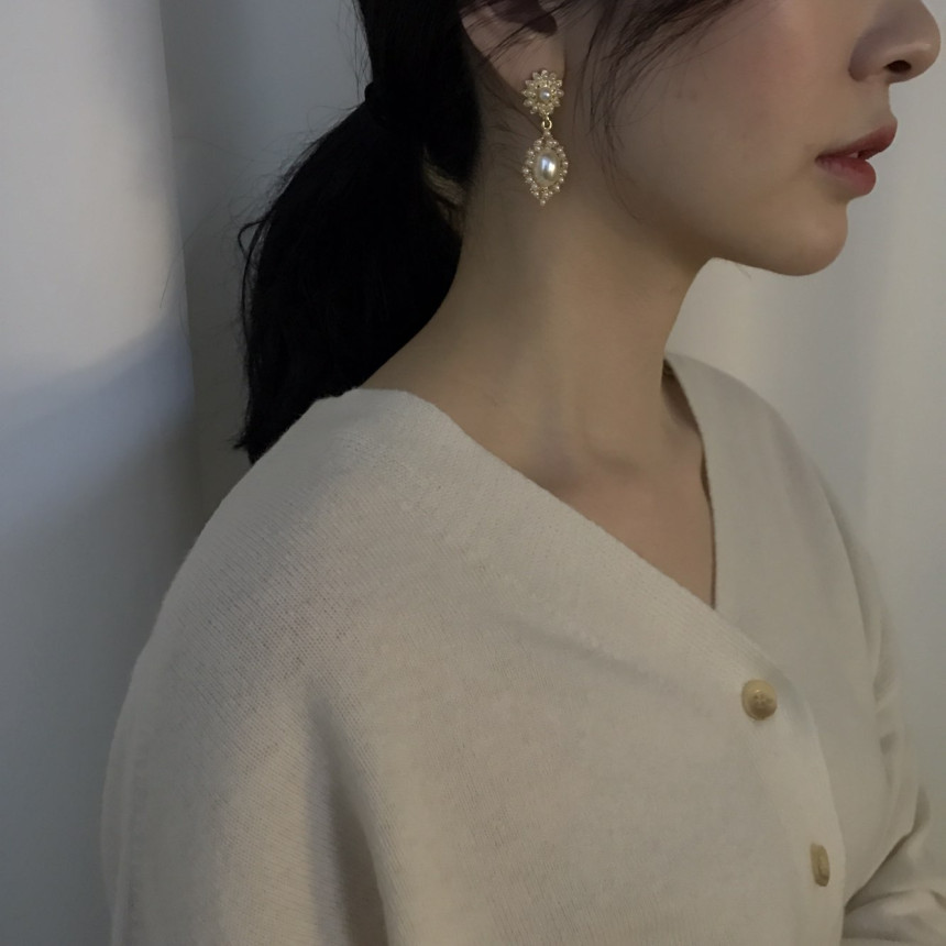 Bianco Pearl Pearl Drop Earrings Date Fashion Wedd
