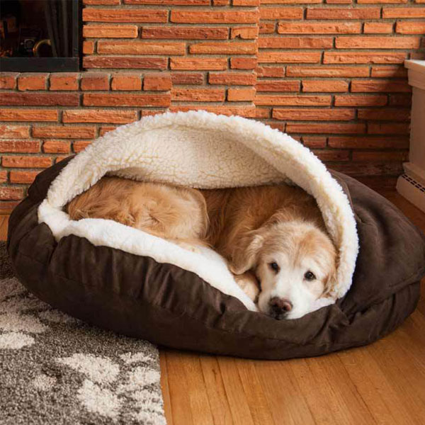 강아지 기절 방석 동굴형 S 하우스 쿠션 대형견 소형견 양모 돔 하우스 매트 침대