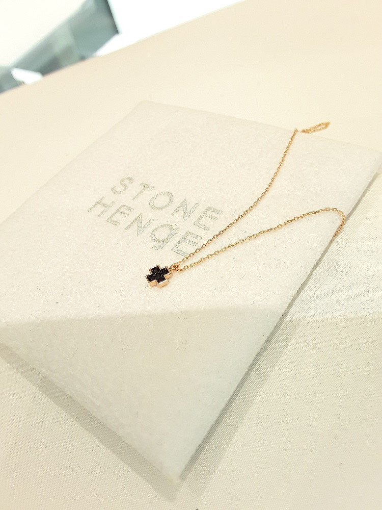 Stonehenge Rose Gold Necklace G1655 Minimal Style 