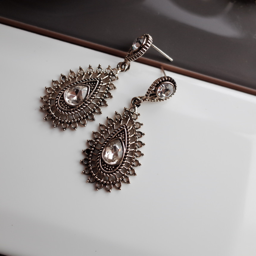 Fiesta Vintage Holistic Antique Sun Earrings Luxur