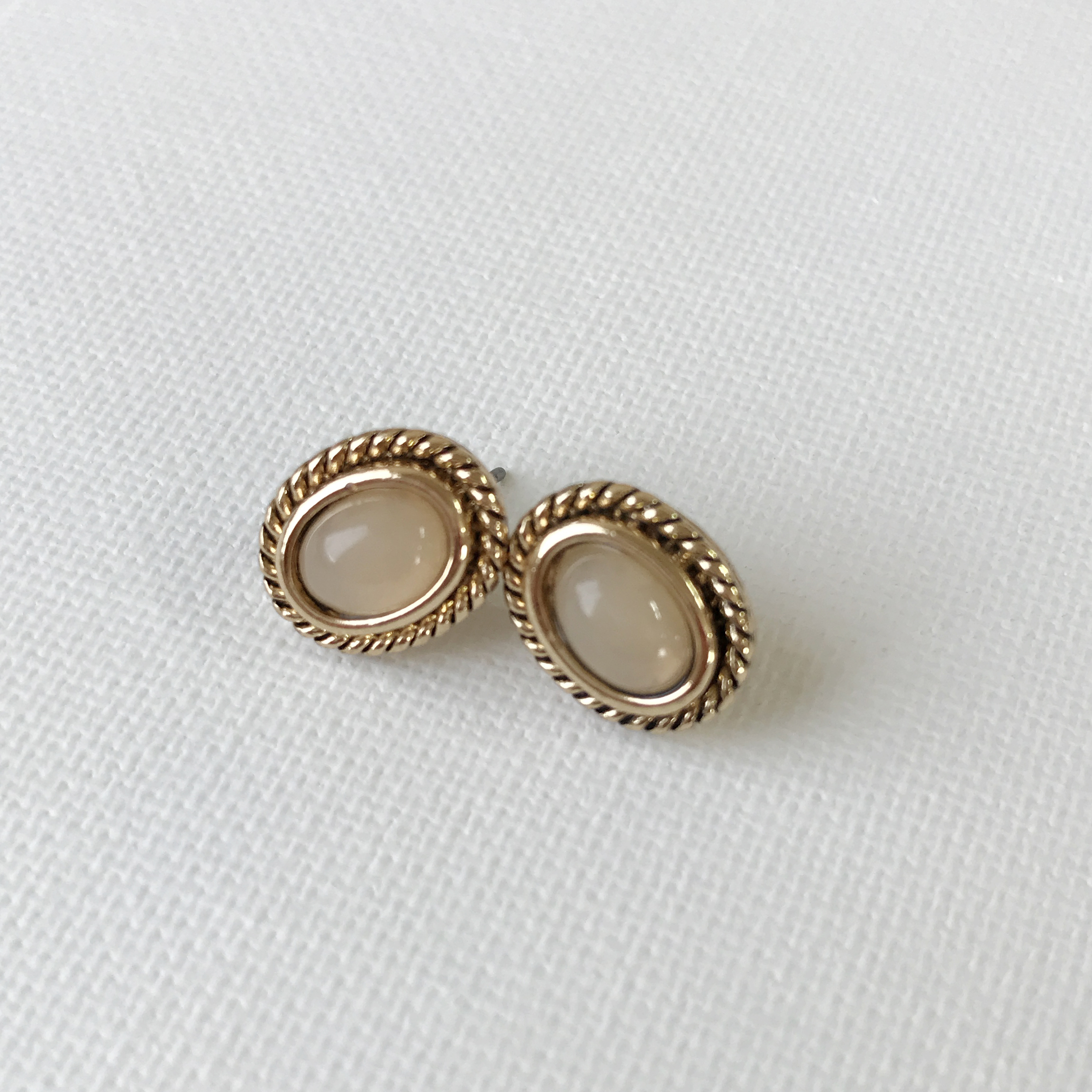 Button Vintage Antique Earring Simple Earring Drop