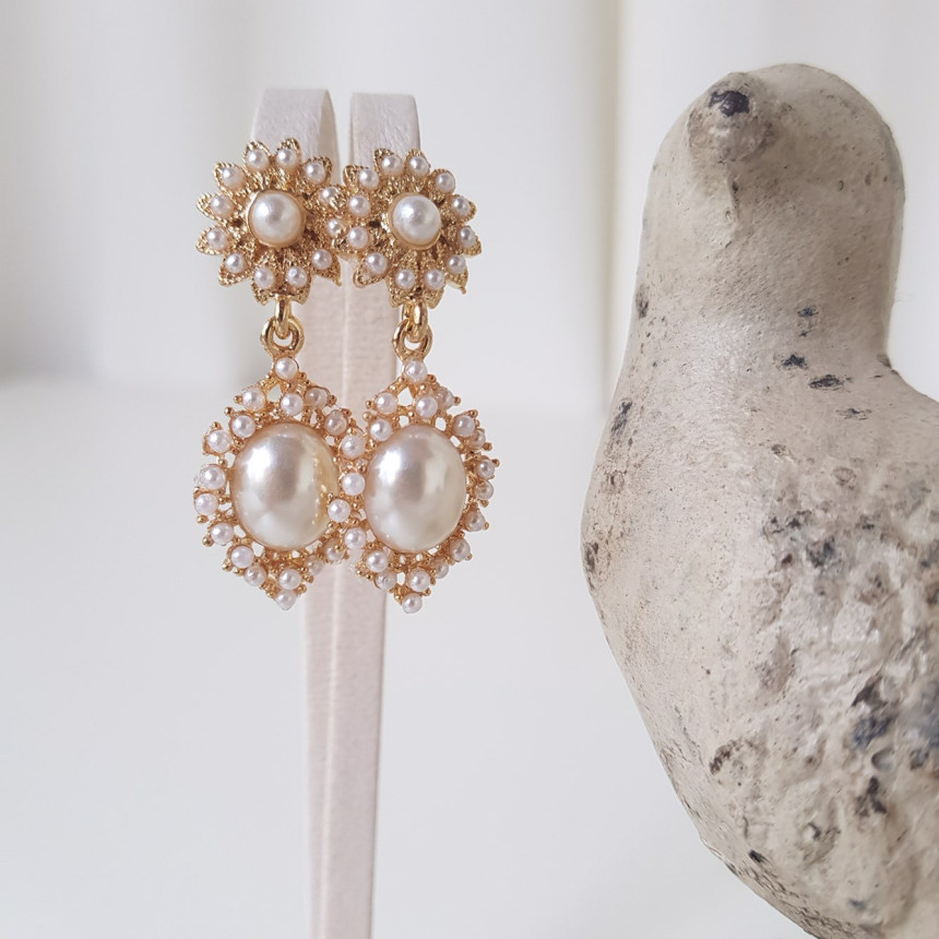 Bianco Pearl Pearl Drop Earrings Date Fashion Wedd