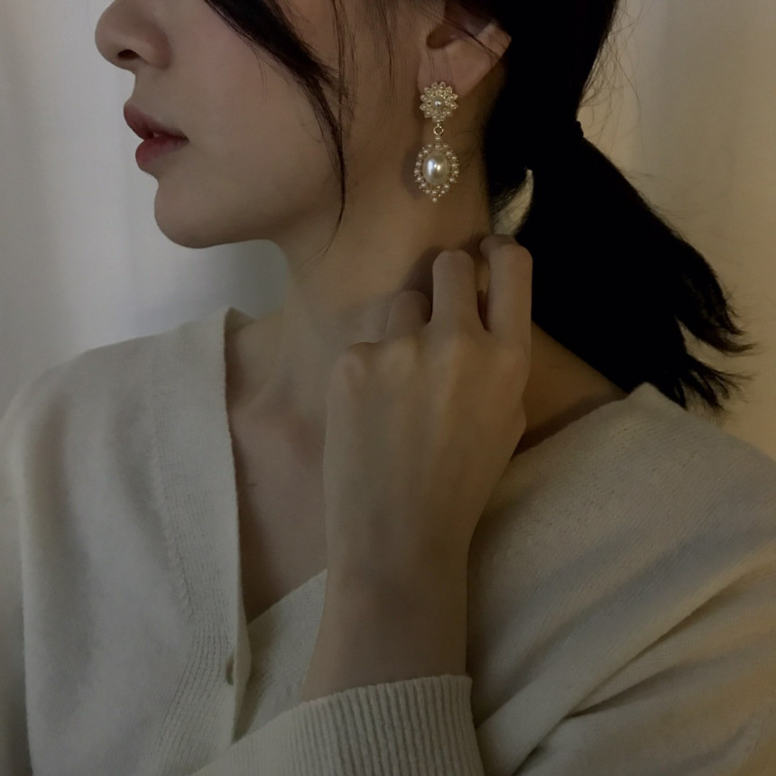 Bianco Pearl Pearl Drop Earrings Date Fashion Wedd