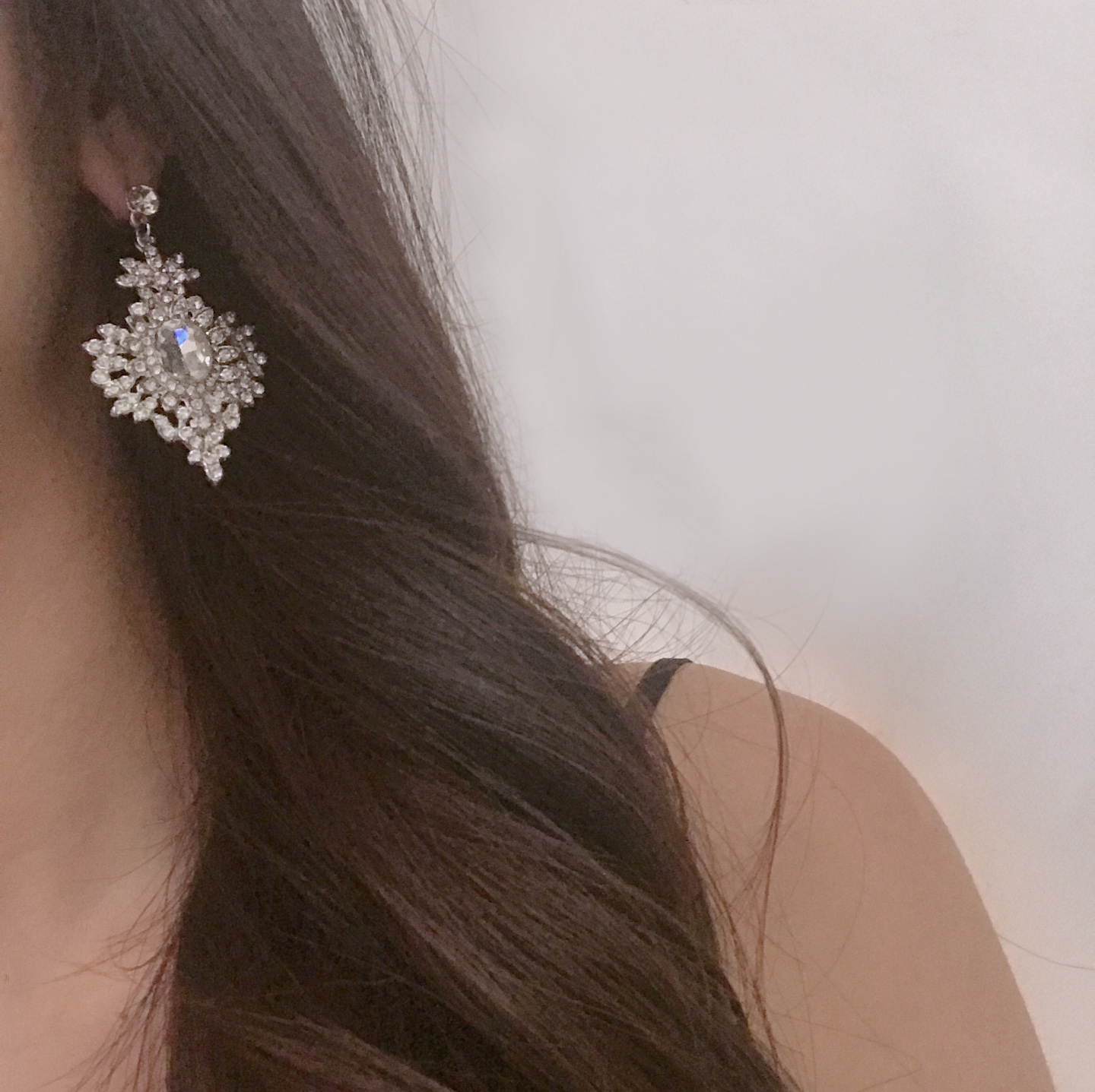Lace Cubic Bold Drop Earring Earring with Earring 
