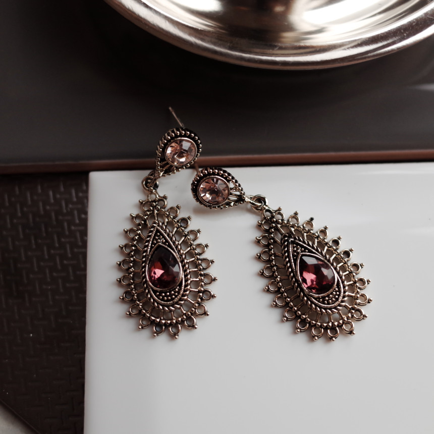 Fiesta Vintage Holistic Antique Sun Earrings Luxur