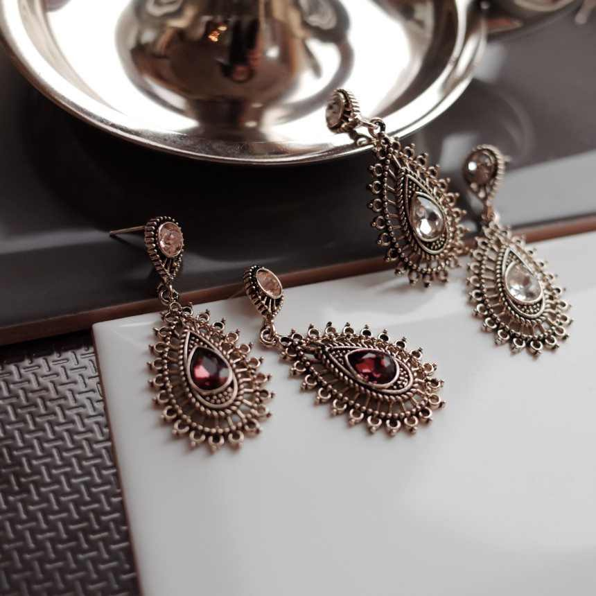 Fiesta Vintage Holistic Antique Sun Earrings Luxur